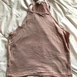 Dusty pink halter top
